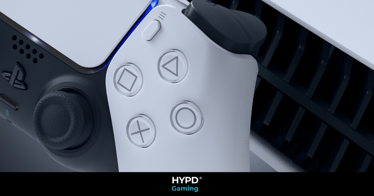 PS5 Controller with HYPD branding on the bottom